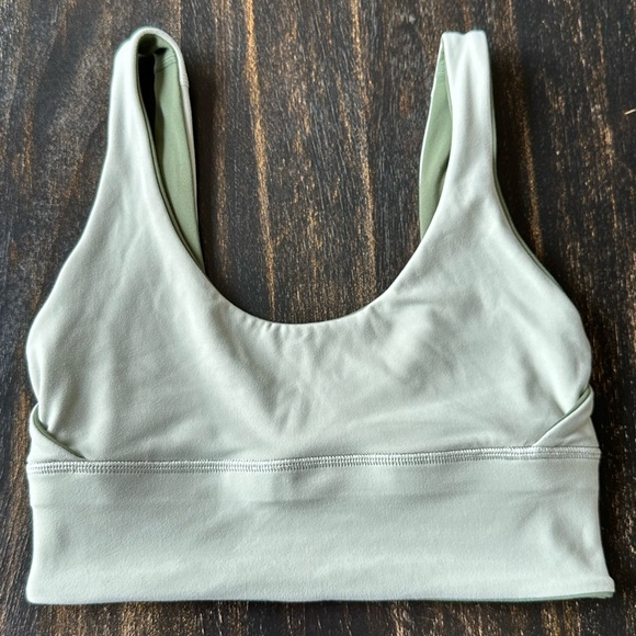 Lululemon Align Reversible Sports Bra. Size 4. Color Green Twill and Light Sage - Picture 6 of 9